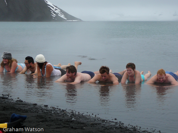 Thermal spring on Deception Island